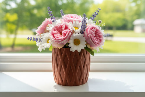 Decorative Flower Pot (Criss-Cross)