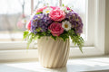 Decorative Flower Pot (Diagonal Stripe)